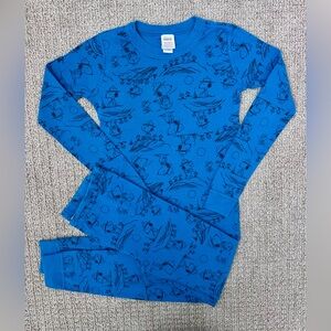 Hanna Andersson x Peanuts long John pajamas, sz 150 (US 12)